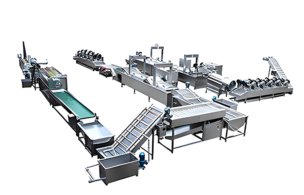 French fries production line