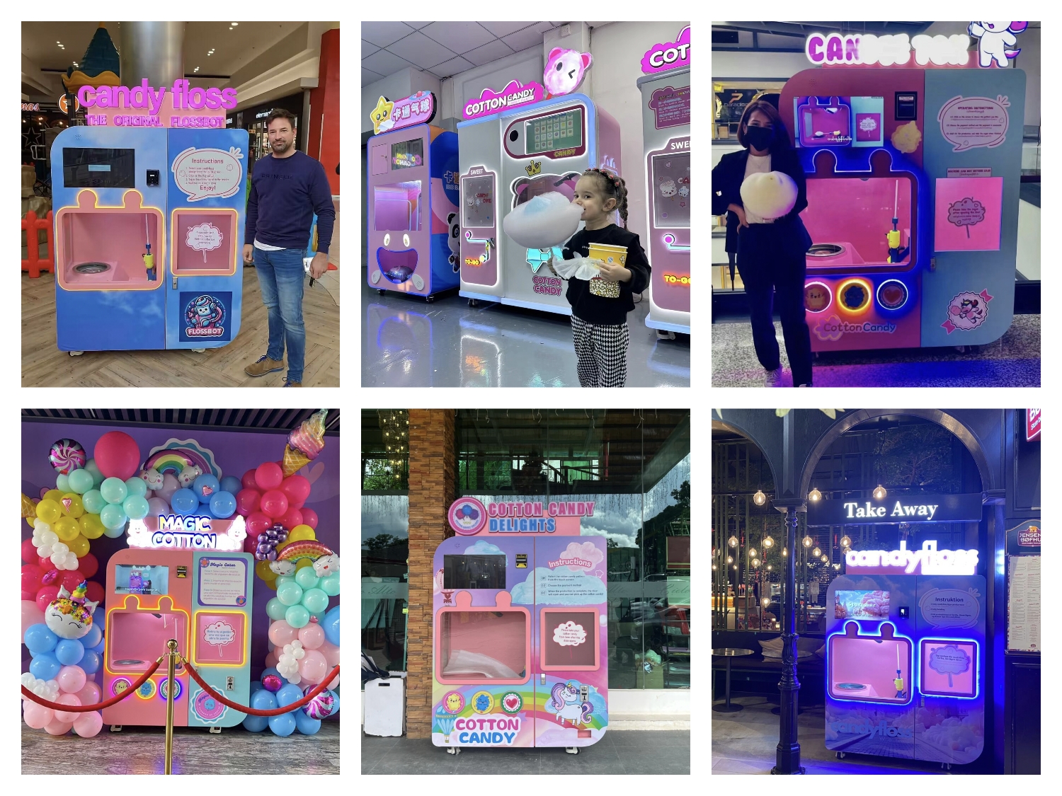 Cotton Candy Vending Machine