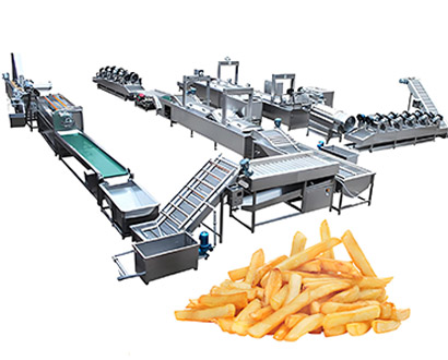 French fries production line