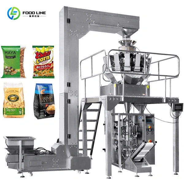 Complete 14-Head Multihead Weigher Granule Packaging Line