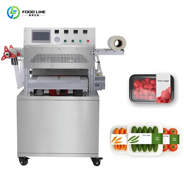 Automatic Vacuum MAP Tray Sealer for Ready Meals