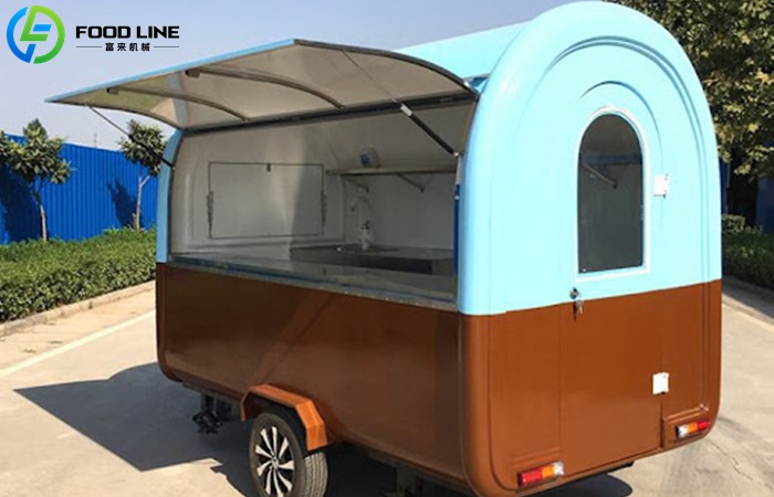 Stylish Round Food Trailer for Sale | Mobile Kitchen & Mini Food Truck