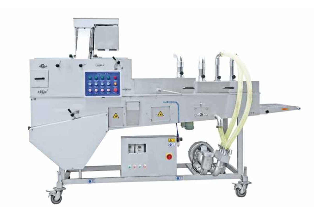 Industrial Tile Powdering Machine | Flatbed Breading Equipment