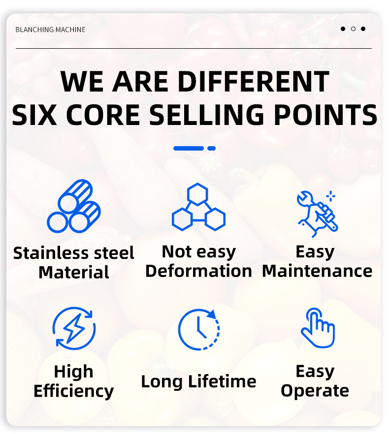 Blanching Machine Core Selling Points