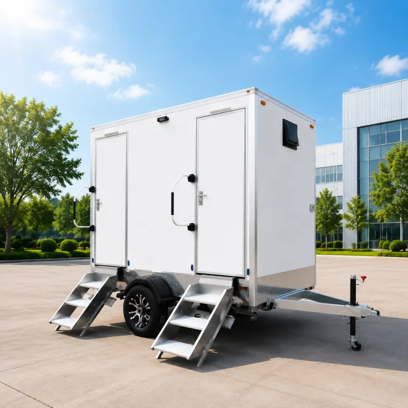 Luxury Mobile Restroom Trailer Exterior
