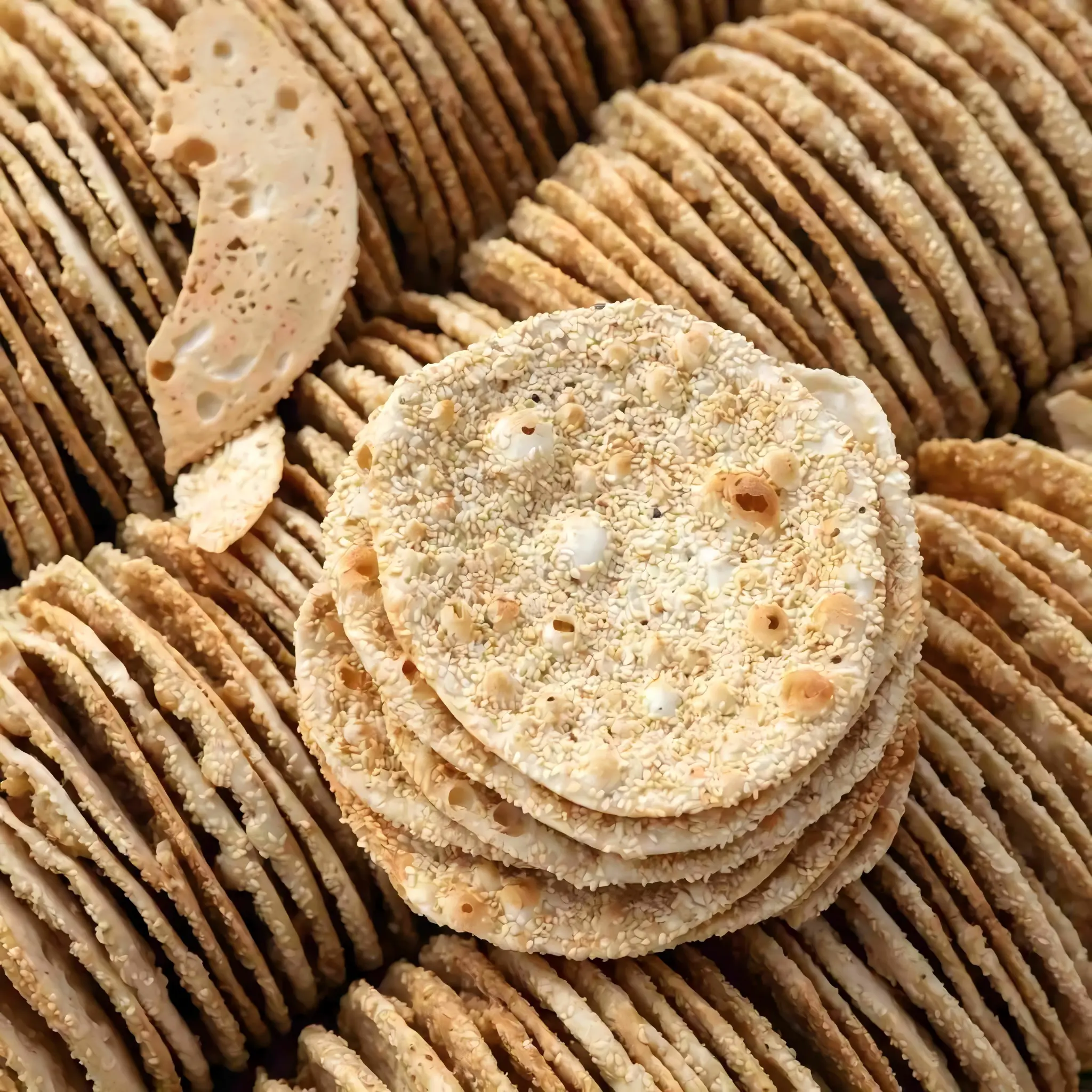 Sesame pancakes