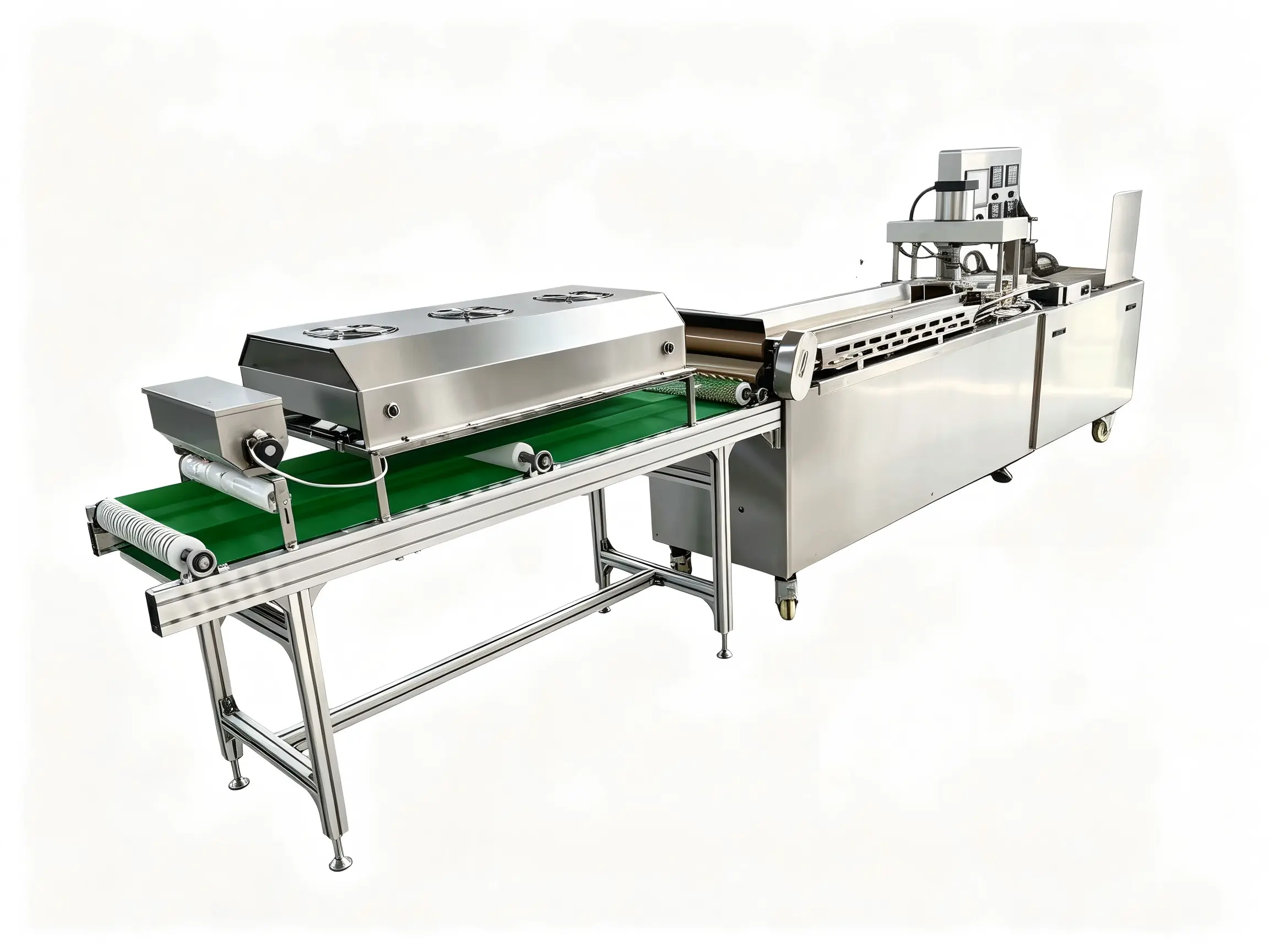 Dough pressing machine with pneumatic cylinder